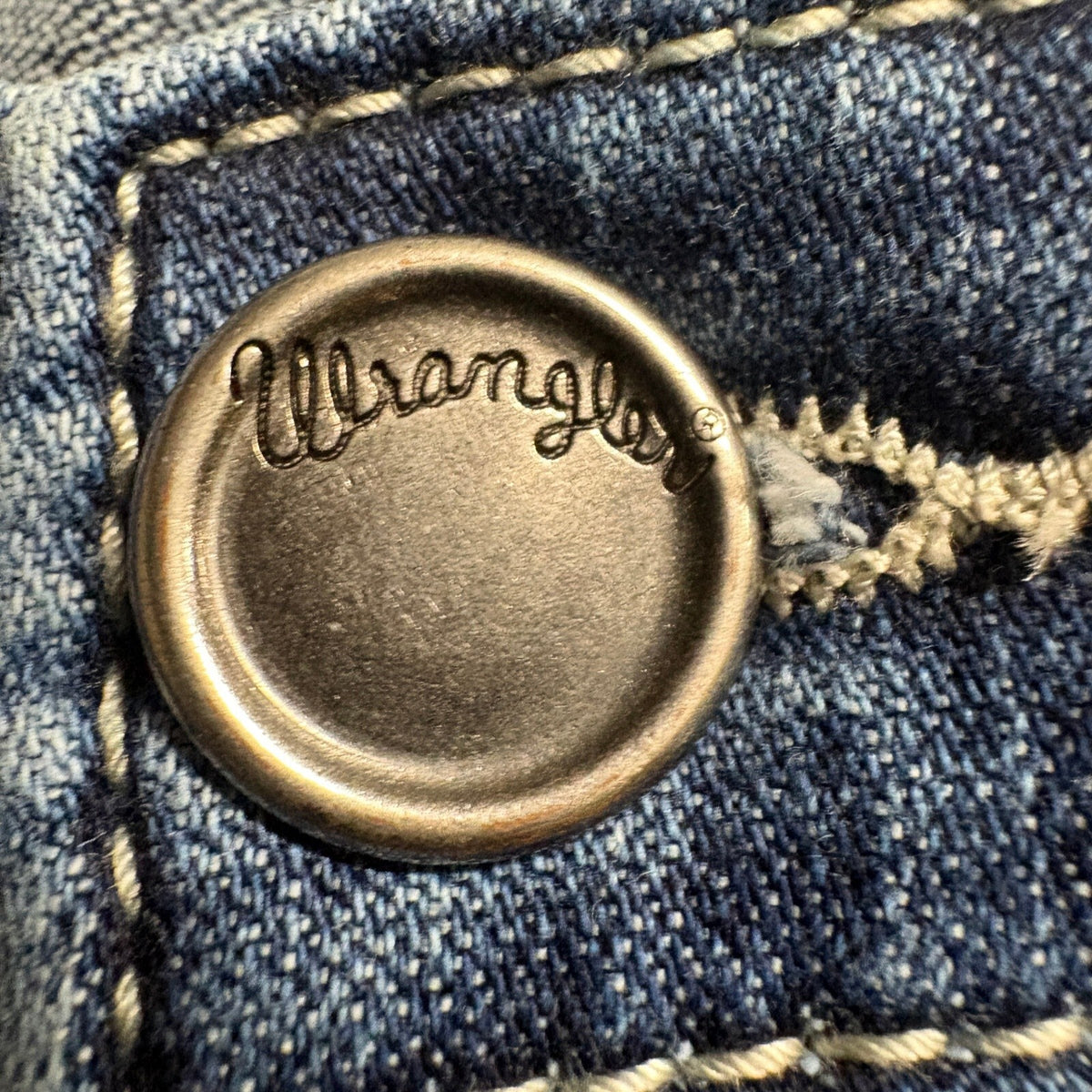 Wrangler Willow Ultimate Riding Jeans Womens 15x34 Blue Denim Bootcut Stretch