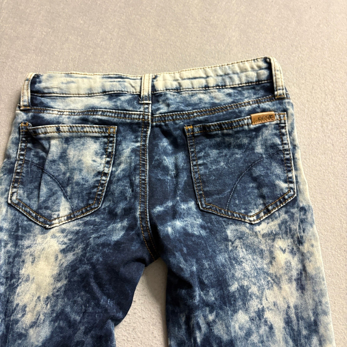Joe's Jeans Girls Size 12 Acid Wash Blue Denim Skinny Jeans Stretch