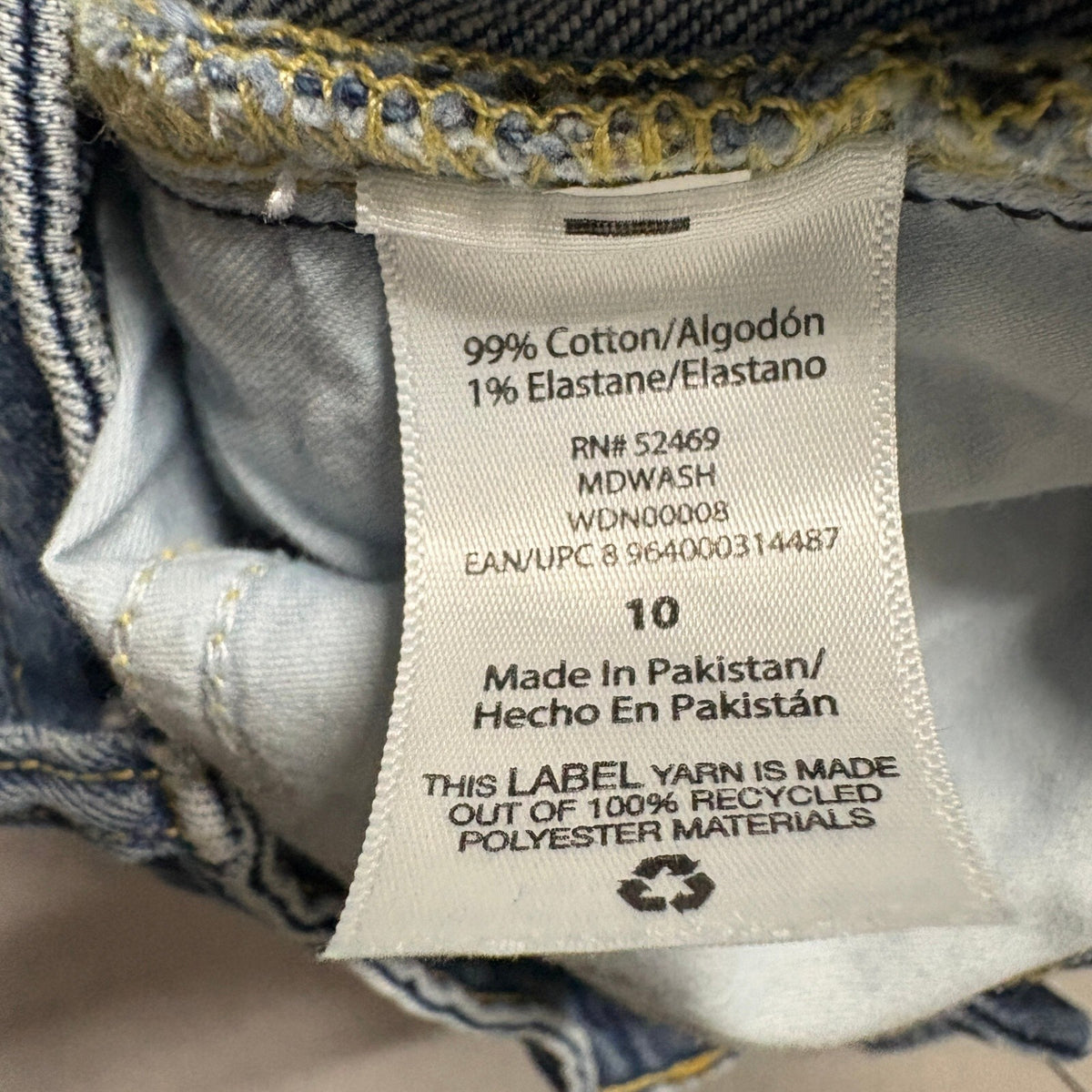Free Assembly Womens High Rise Straight Leg Jeans Blue Denim Size 10 Medium Wash