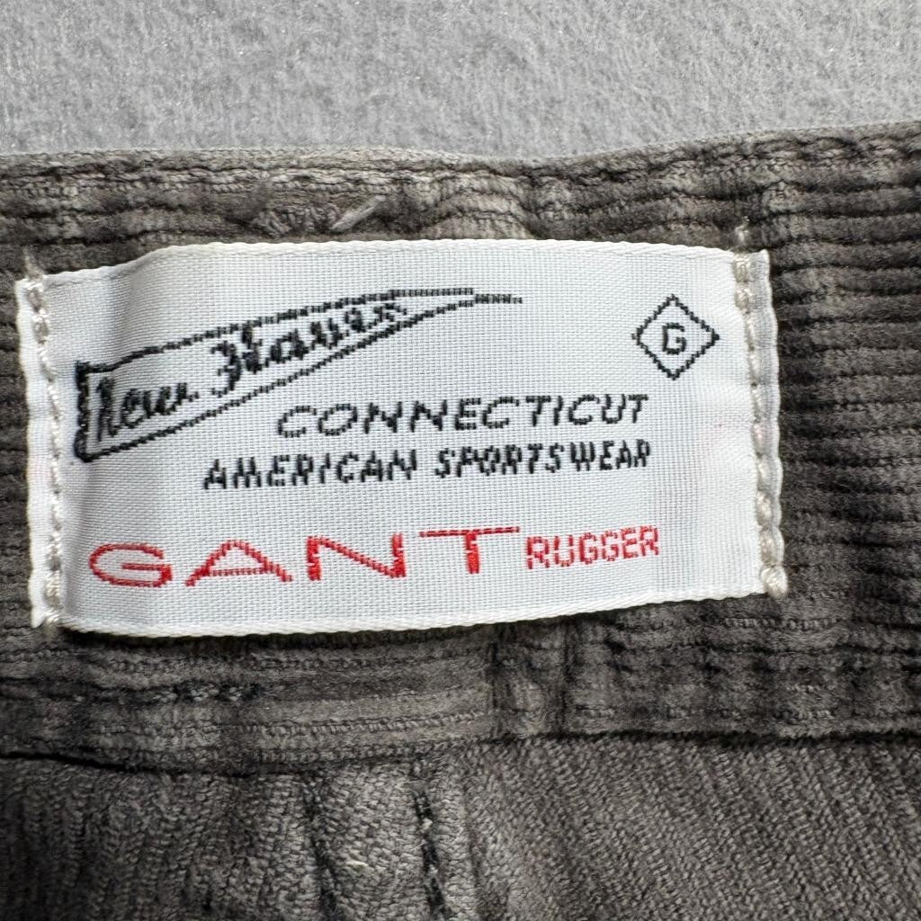 Gant Rugger The Cordster Pants Mens 30x32 Brown Corduroy Stretch Slim Straight