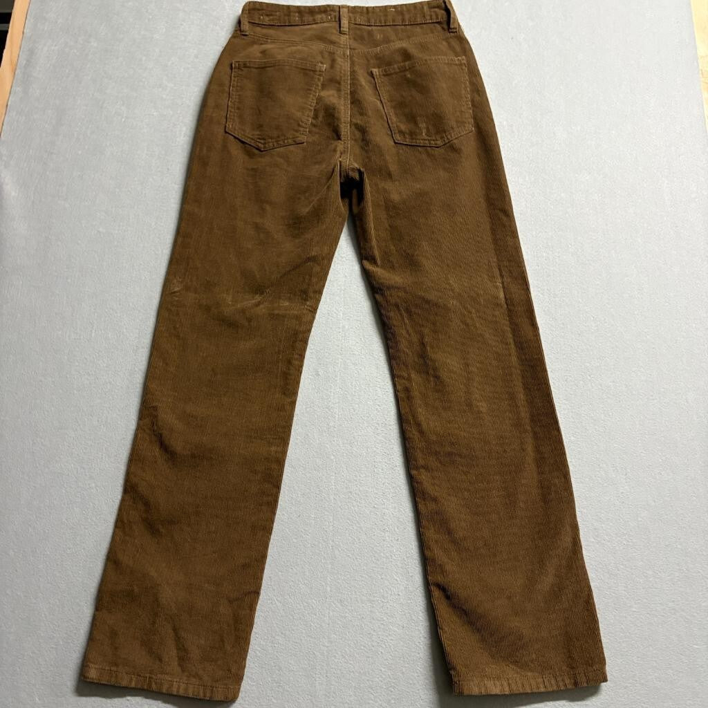 Cotton On Cord Straight Jean Womens Size 6 US Brown Corduroy High Rise Pants