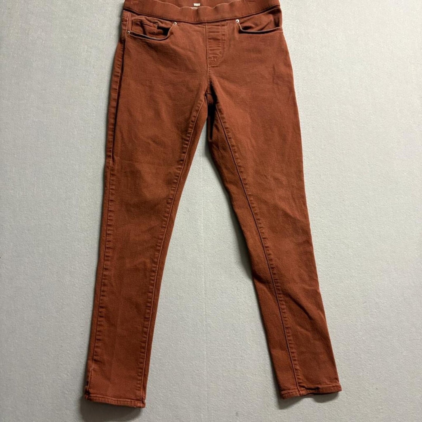 Levi's Shaping Legging Womens Size 28 Rust Brown Pull On Stretch Skinny Jeans
