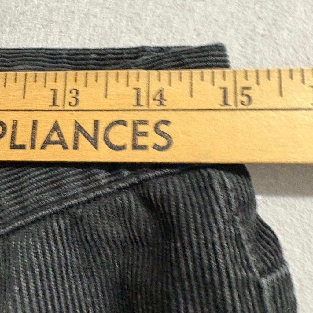 Jones New York Sport Corduroy Pants Womens Size 4 Black Stretch Straight Leg