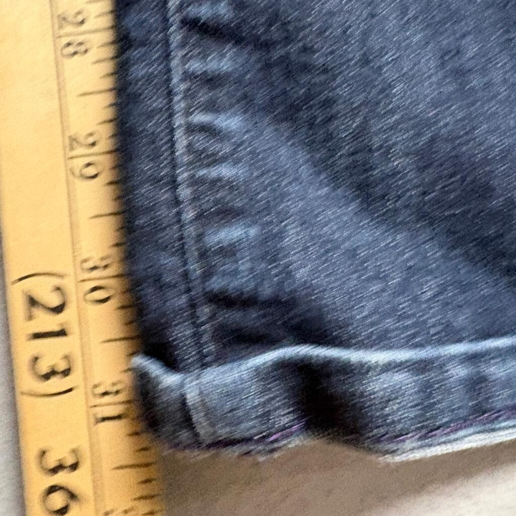 NYDJ Not Your Daughters Jeans Womens 14 Blue Denim Lift Tuck Bootcut Rhinestone