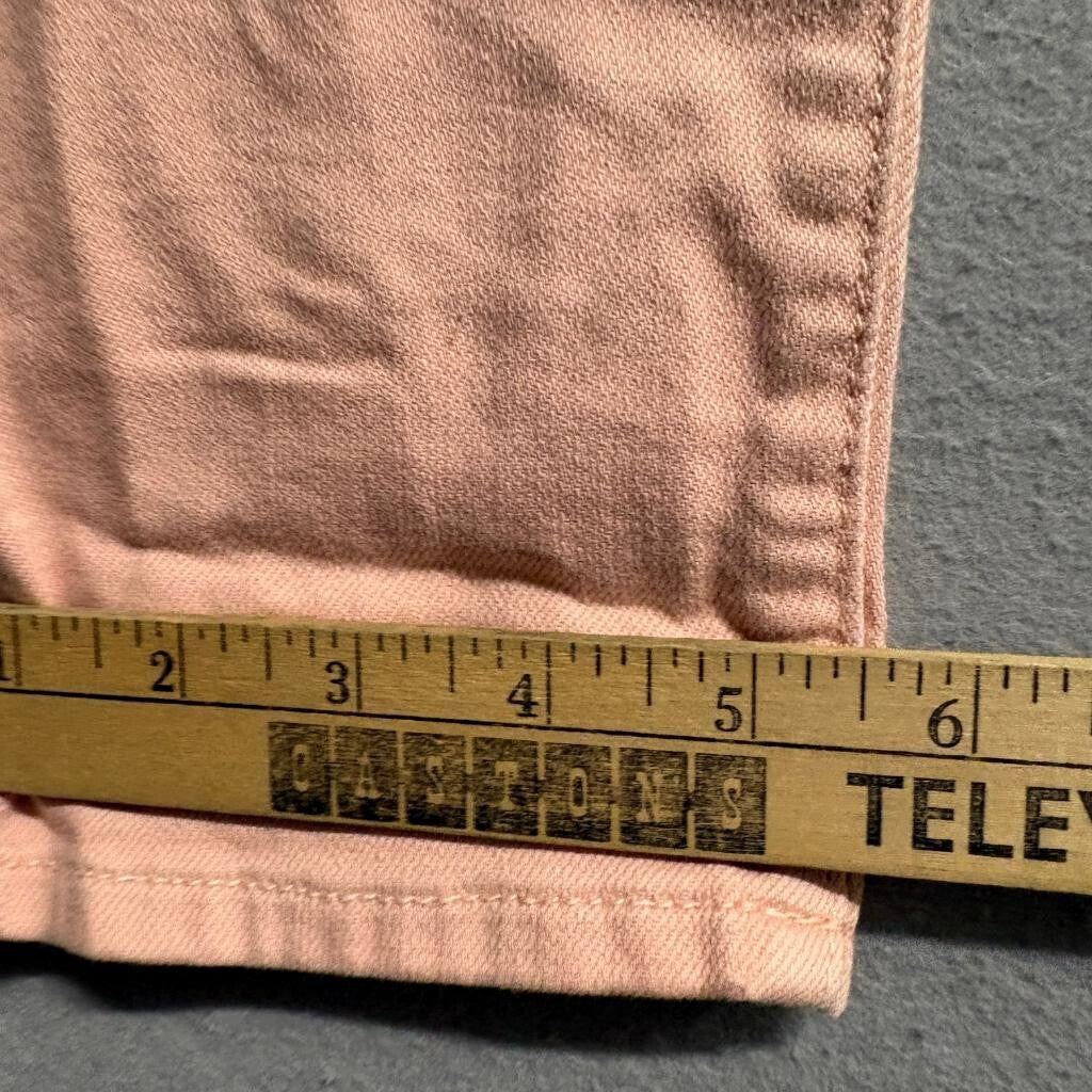 American Eagle Stretch Skinny Jeans Womens 00 Pink Peach Denim Low Rise