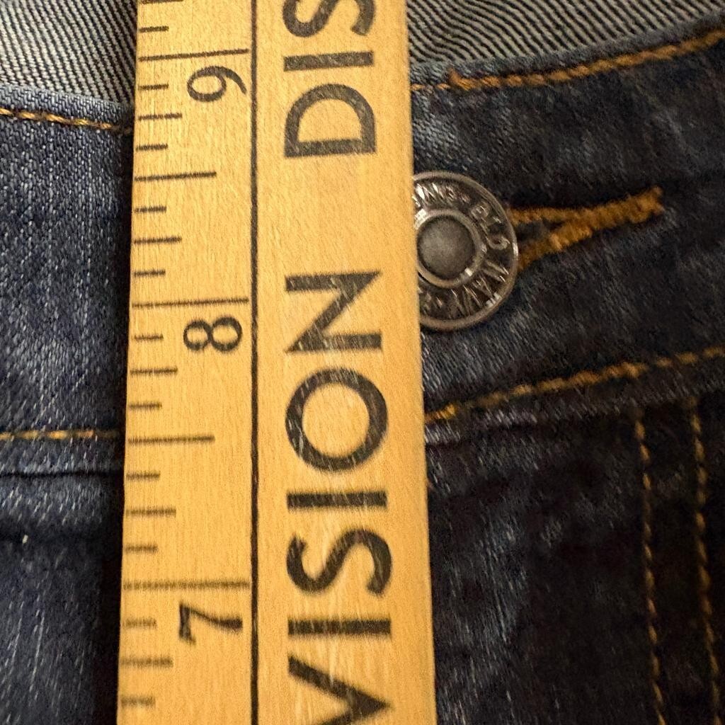 Old Navy The Diva Jeans Womens 12 Regular Dark Wash Blue Denim Stretch Straight