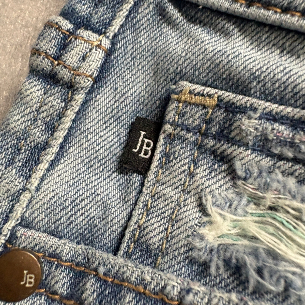 Judy Blue 90s Straight Leg Jeans Womens Size 1/25 Distressed Raw Hem Light Wash