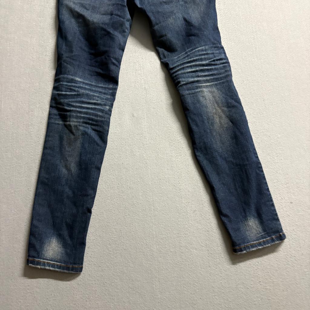 Sneak Peek Distressed Skinny Jeans Womens Size 9 Blue Denim Ripped Low Rise
