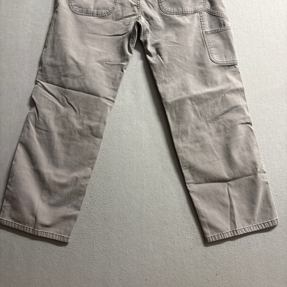 Hawx Work Gear Mens 40x32 Gray Canvas Double Knee Utility Work Pants Stretch