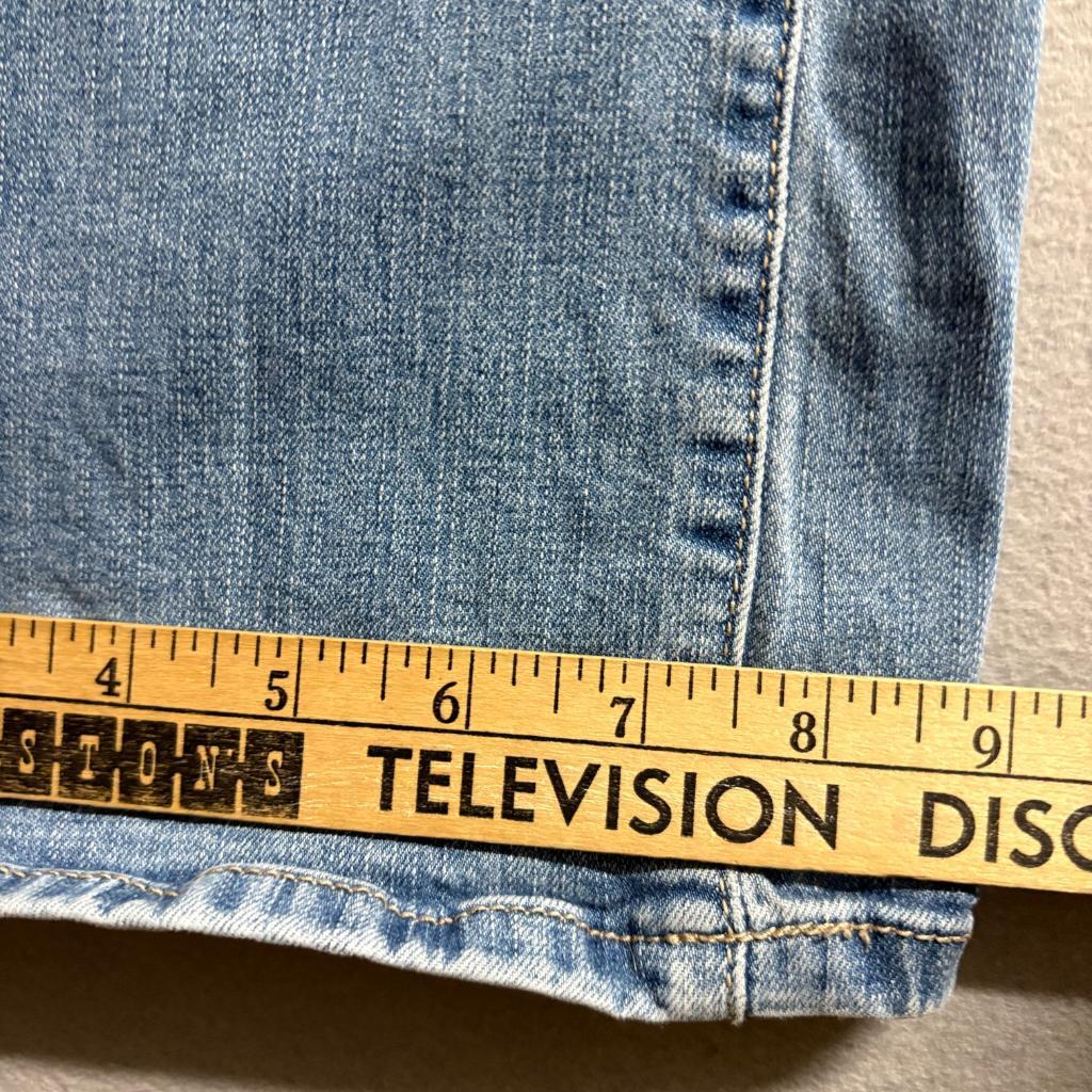 Torrid Slim Bootcut Jeans Womens 16S Blue Denim Stretch Plus Size 16 Short