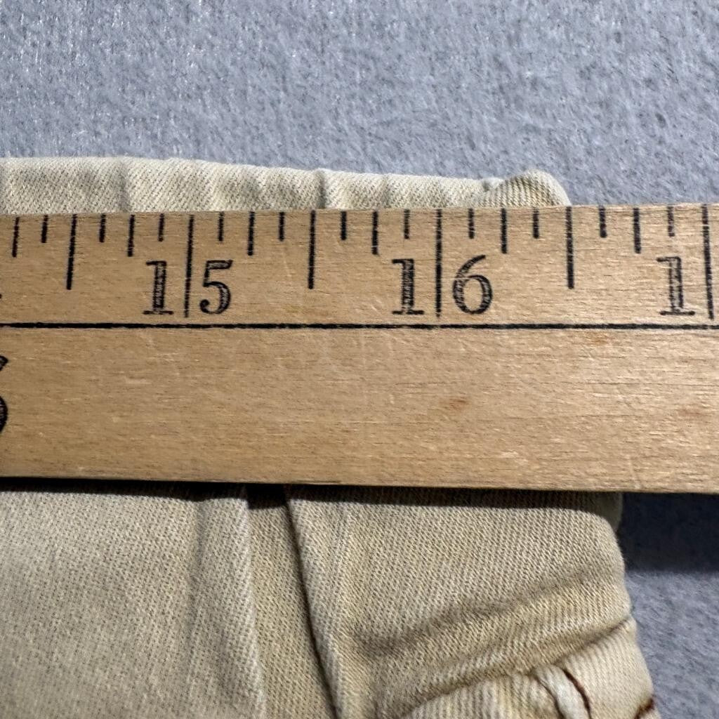 Unbranded Women Khaki Cargo Capri Pants Size M Drawstring Waist Utility Crop
