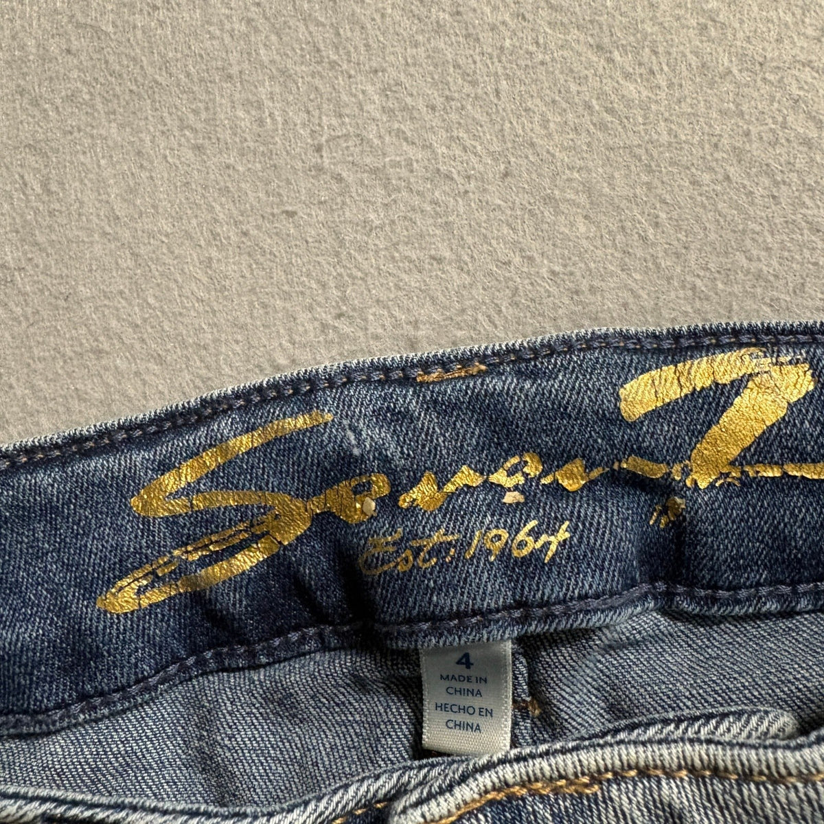 Seven7 Jeans Womens Size 4 Blue Weekend Slim Fit Raw Hem Denim Stretch Pants