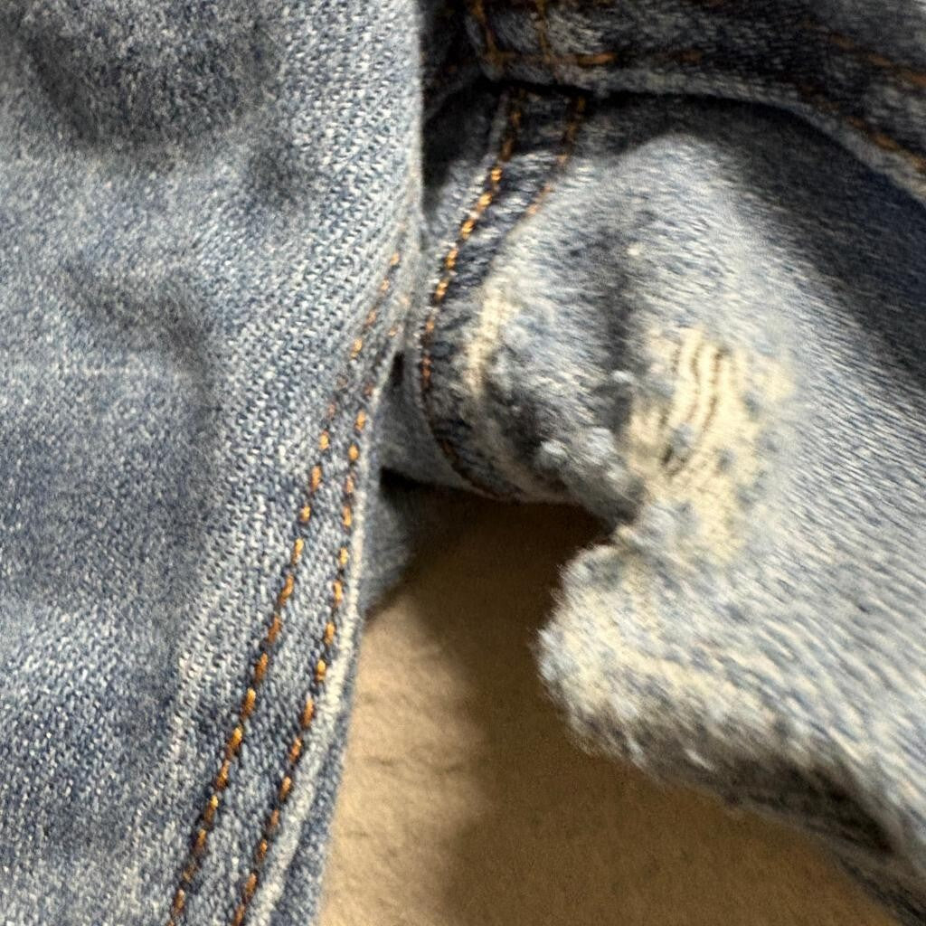 American Eagle Jeans Womens 4 Short Blue Denim Straight Leg Mid Rise Stretch
