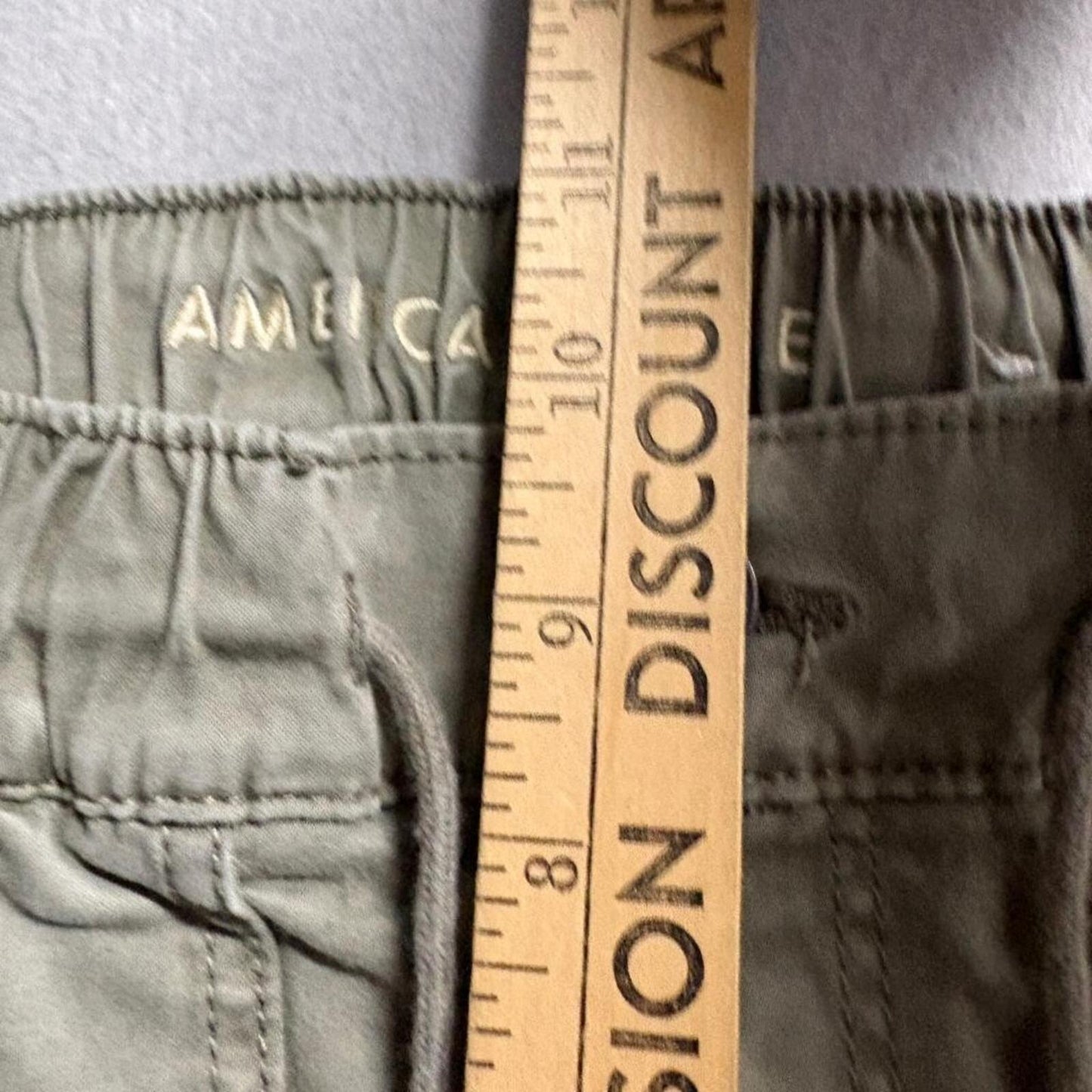 American Eagle Outfitters Womens Jogger Pants Size 6 Green Cotton Blend Stretch