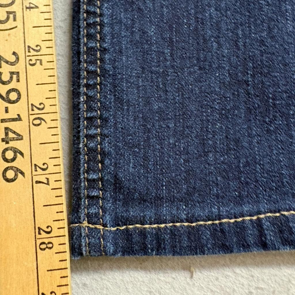 Jones New York Jeans Lexington Straight Leg Womens Size 12 Dark Wash Slimming