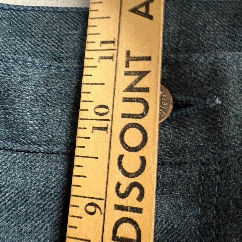 Vintage Wrangler Wrancher Flare Jeans Mens 33x28 Green Polyester Dress Pants