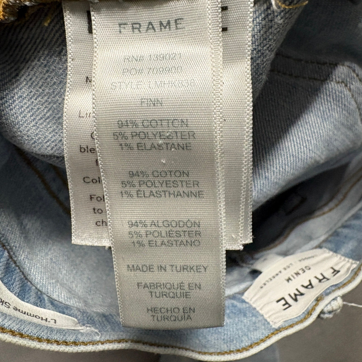 Frame Denim L'Homme Skinny Jeans Mens 30 Light Wash Distressed Blue Turkey