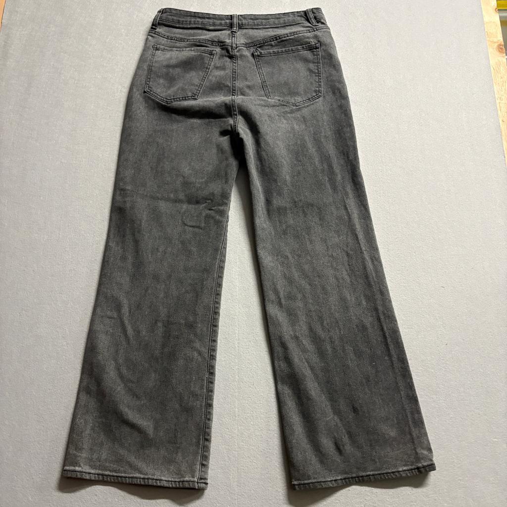 S.O.N.G. Street Jean Womens Size 15/32 Gray High Rise Wide Leg Denim Jeans