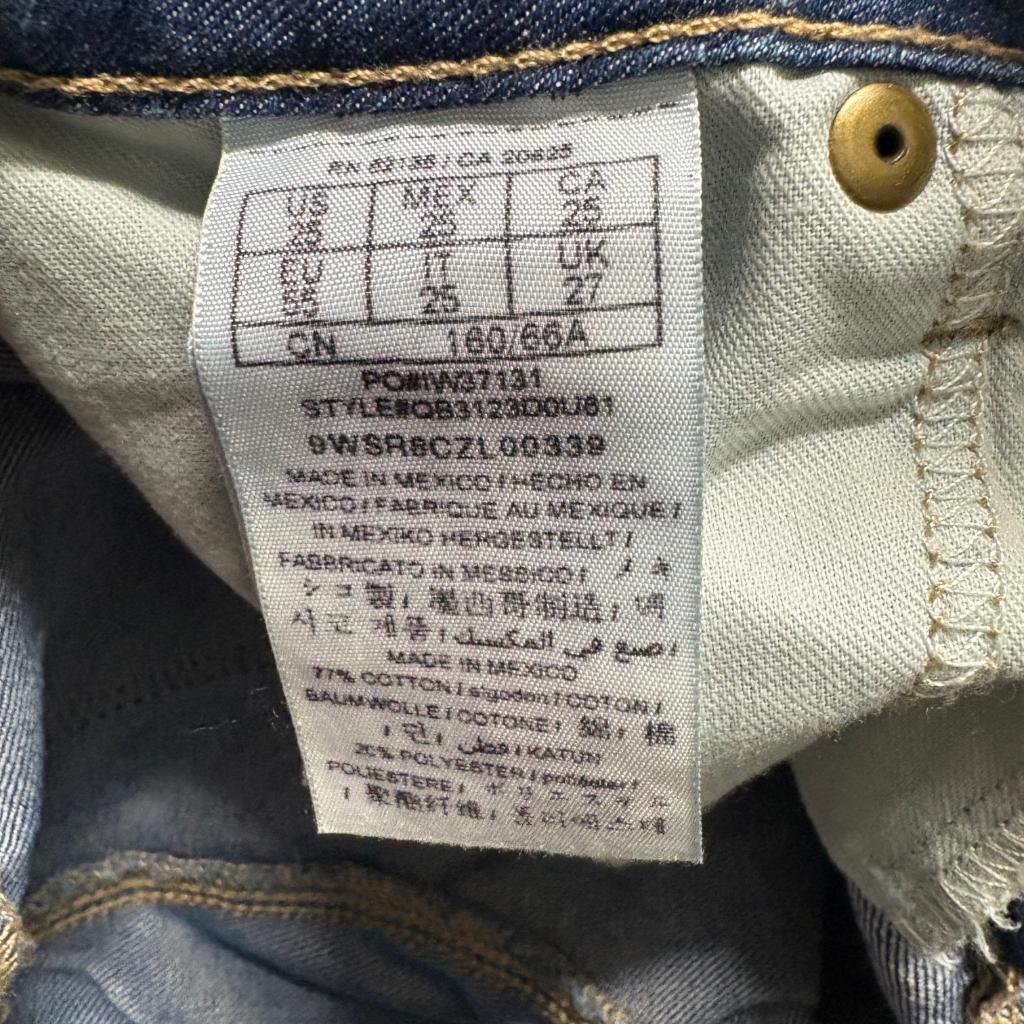 Guess Sienna Curvy Fit Skinny Jeans Womens Size 25 Blue Denim Stretch NWT
