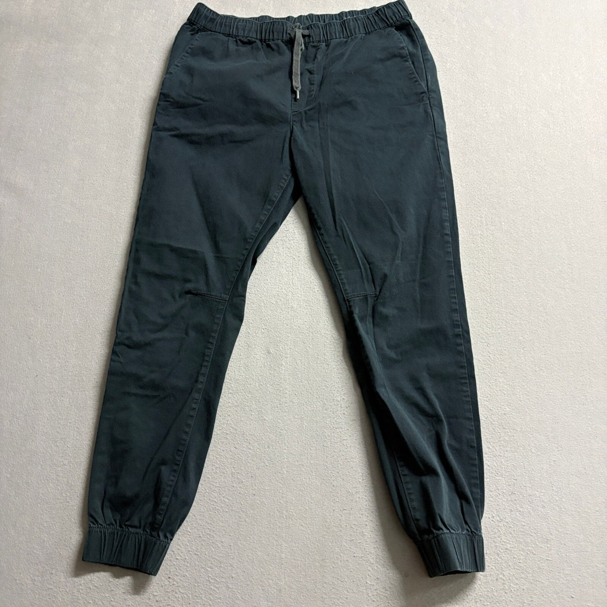 PacSun Mens Skinny Jogger Pants Medium Dark Green Cotton Stretch Drawstring