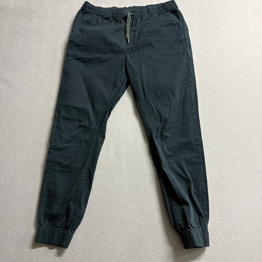 PacSun Mens Skinny Jogger Pants Medium Dark Green Cotton Stretch Drawstring