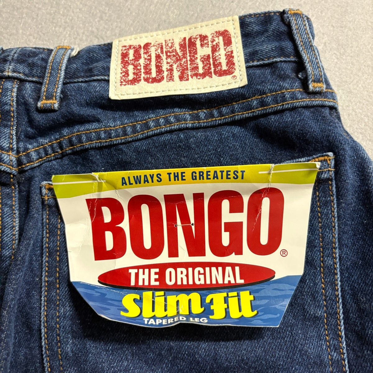 Vintage Bongo Jeans Womens 13 High Rise Tapered Leg Mom Jeans NWT 90s Dark Wash