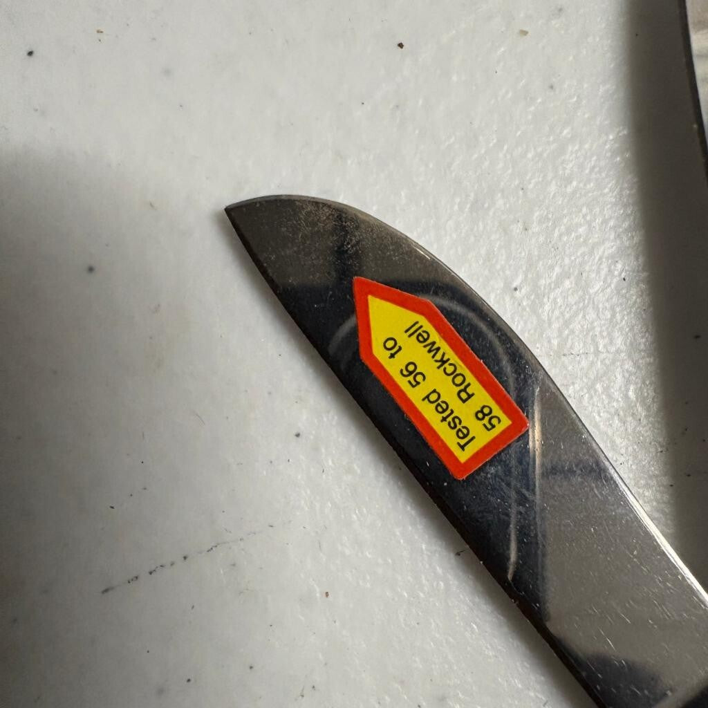 Steel Warrior 3 Blade Pocket Knife Multi Color Striped Handle 440 Stainless