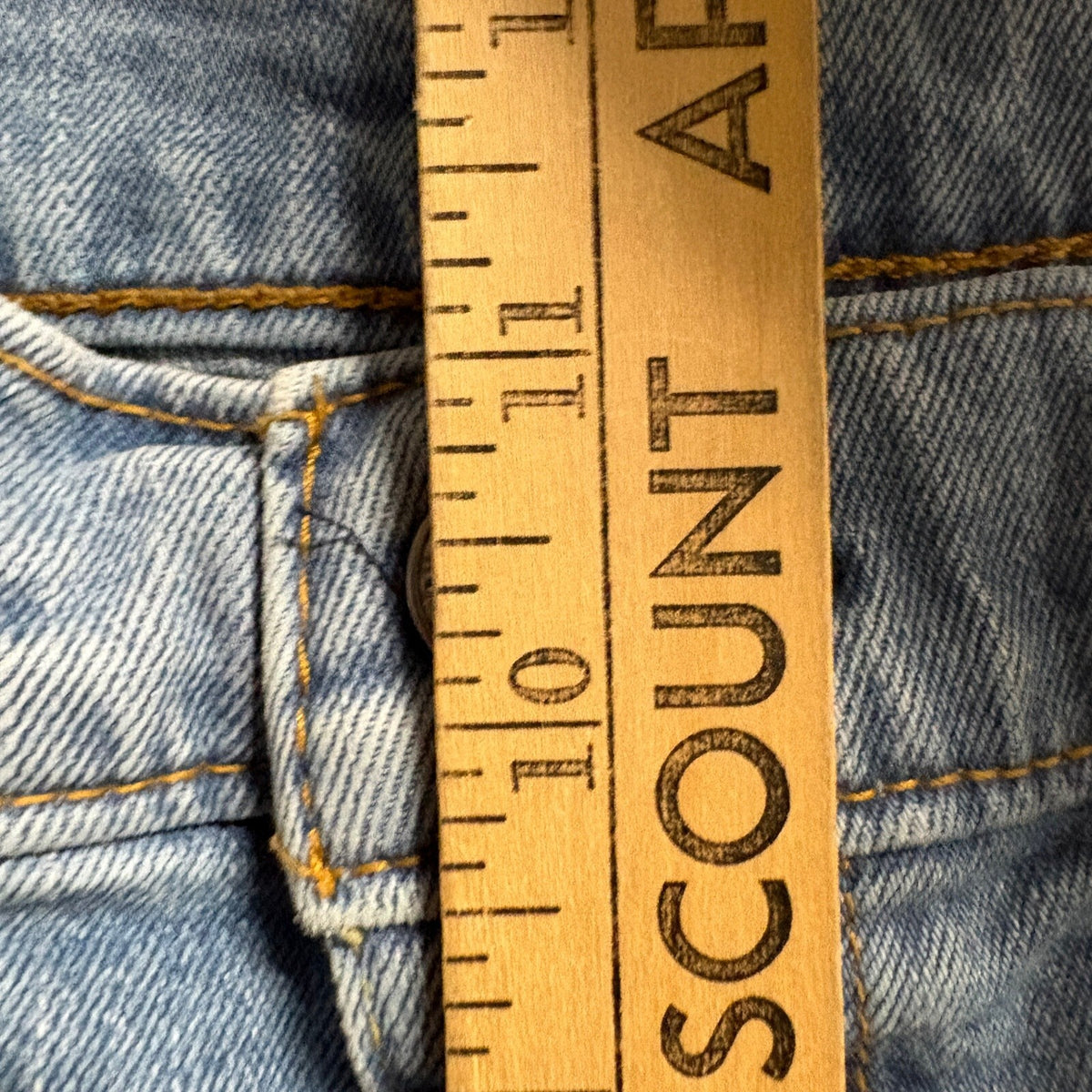Levi's 505 Cut Off Jean Shorts Mens 33 Blue Denim Raw Hem Jorts Casual