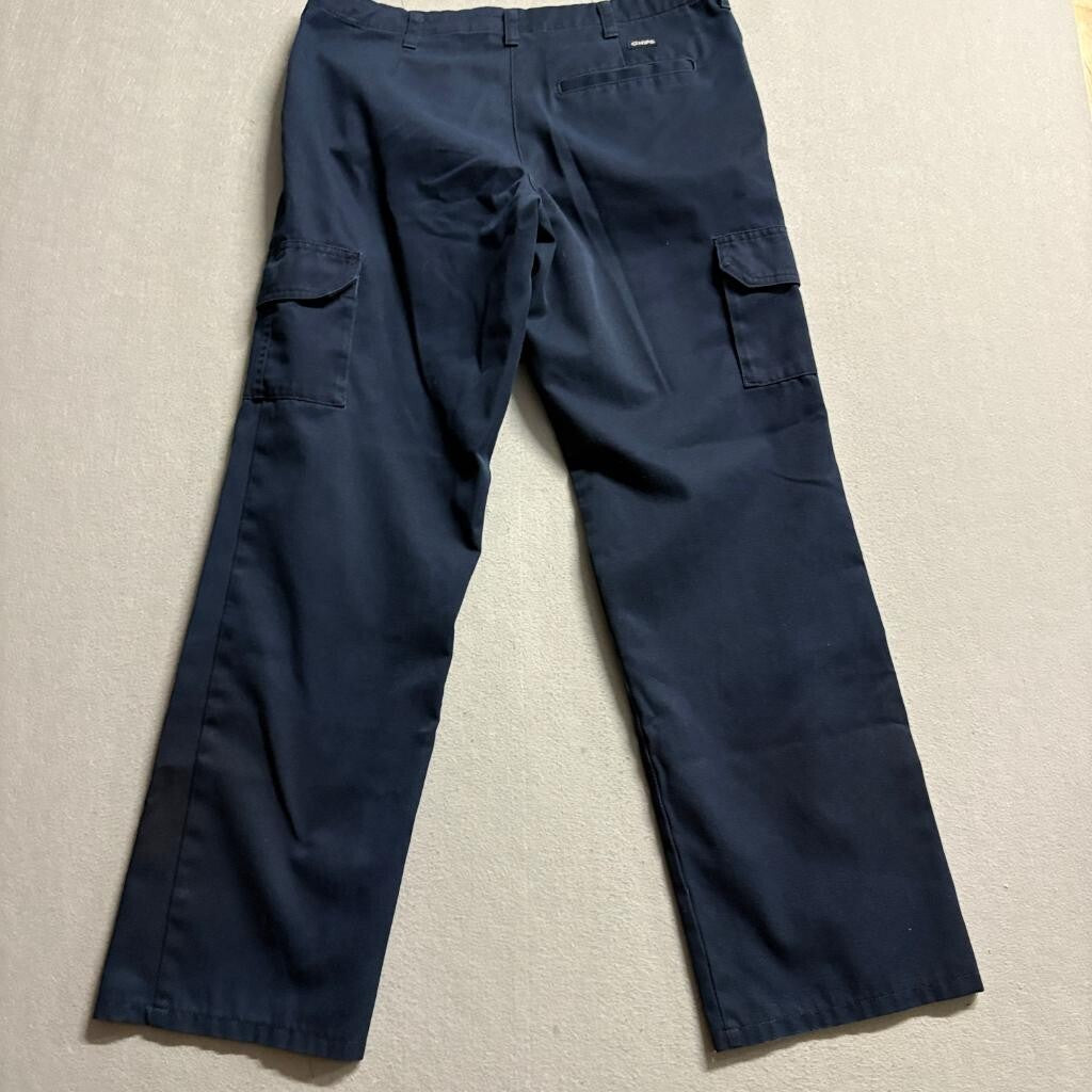 Cintas Susan Fit Womens Cargo Pants Size 8 RG Navy Blue Workwear Uniform