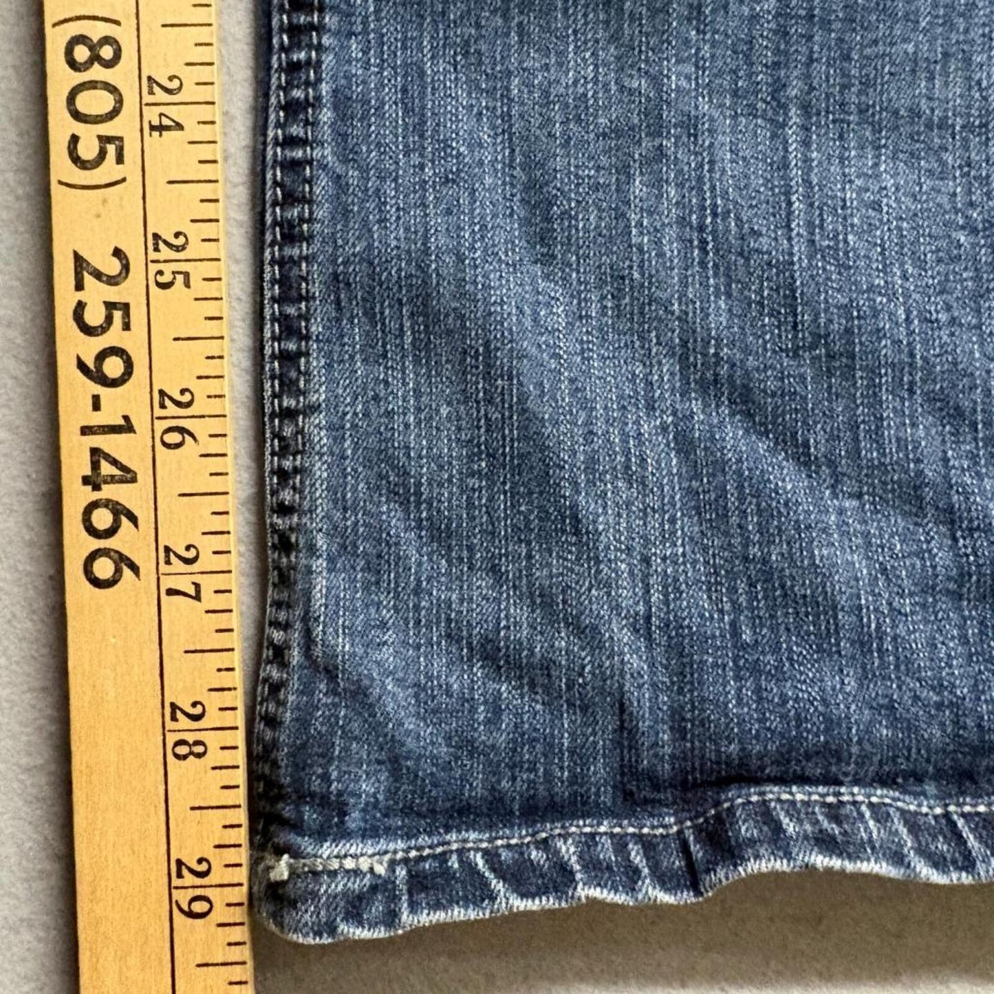 Glo Jeans Womens Size 3 Blue Denim Flare Leg Low Rise Studded Pockets Y2K