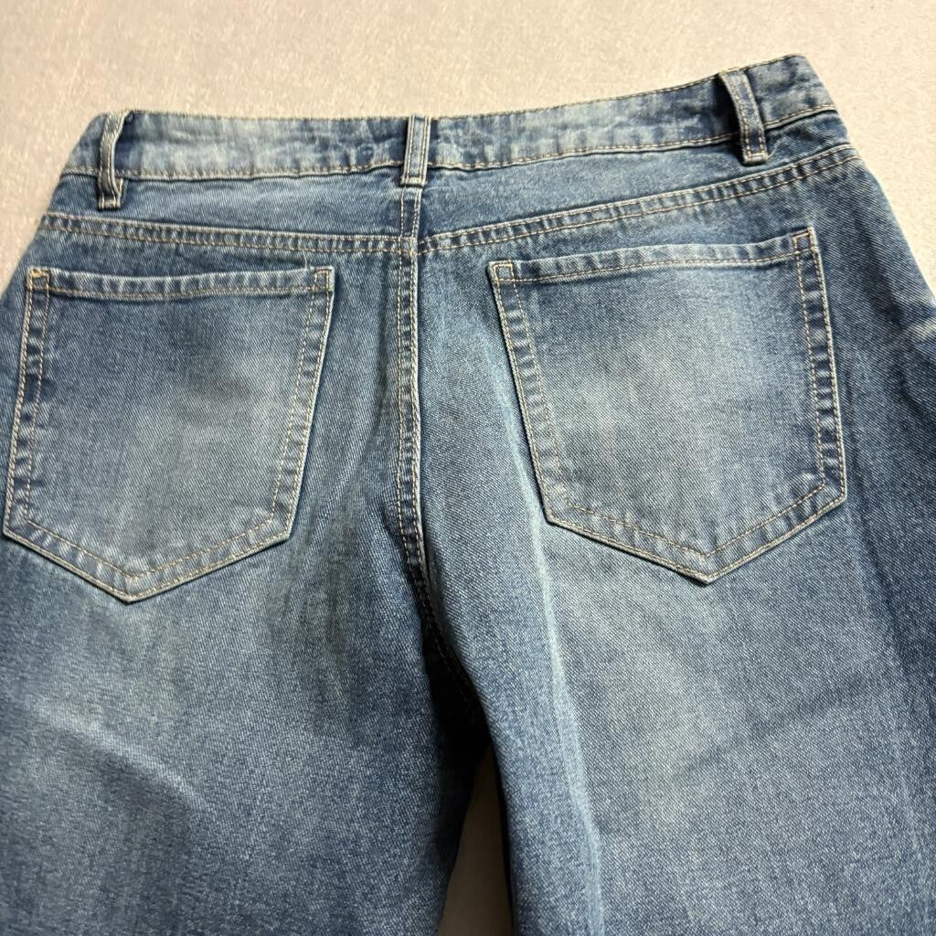 Refuge Denim Straight Leg Jeans Womens Size 5 Blue Low Rise Rigid Cotton