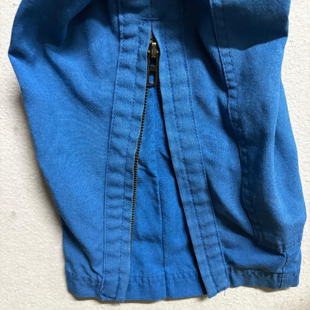 Gibson Barnes Flight Suit Blue Nomex IIIA Flame Resistant Coveralls Size 46