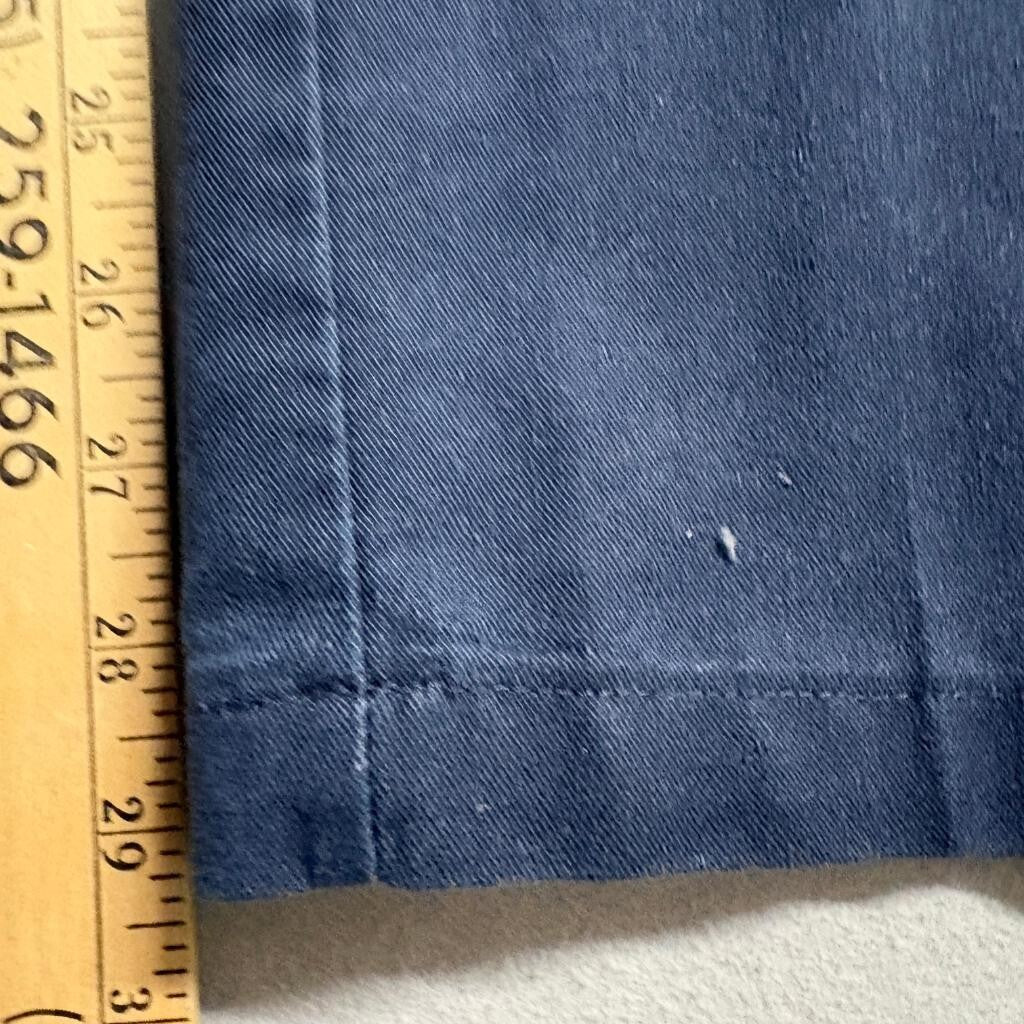 Dickies Flex Mens 34x32 Navy Blue Work Pants Flat Front Chino WP150DN