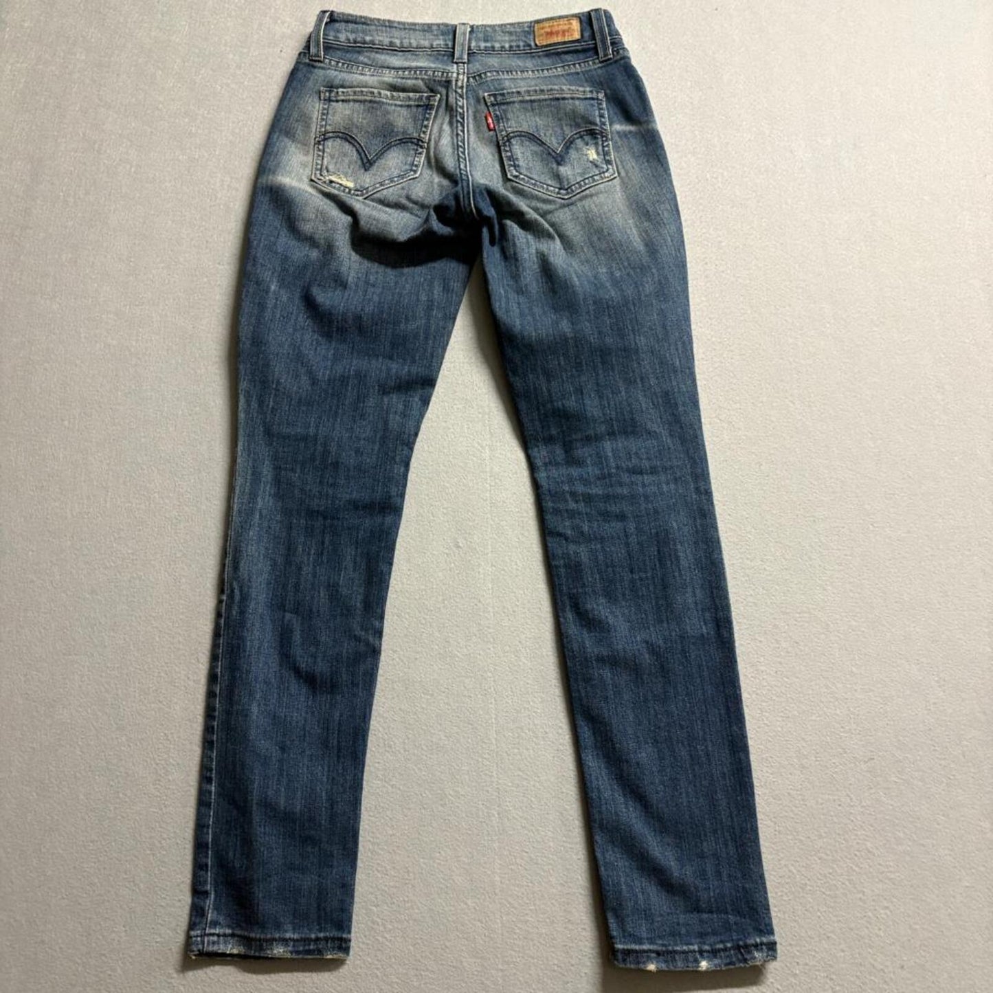 Levis 528 Curvy Cut Jeans Womens 3 Medium Blue Denim Slim Straight Leg Stretch