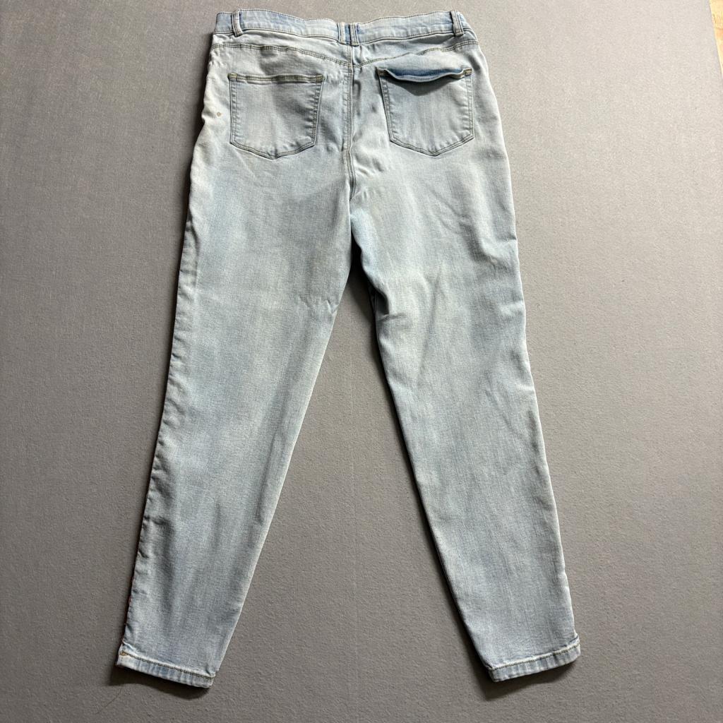 Knox Rose Women Jeans Size 12 Light Wash Skinny Ankle Embroidered Side Stripe