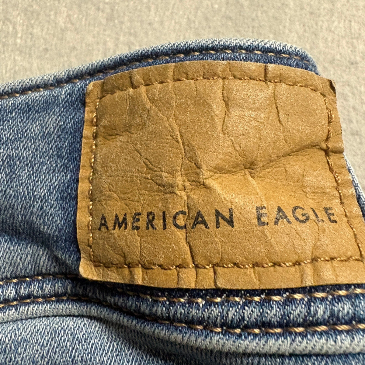 American Eagle Kick Boot Jeans Womens Size 10 Long Next Level Stretch Blue Denim