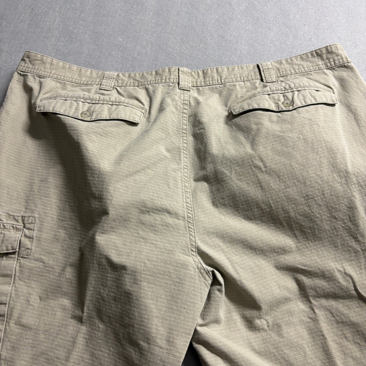Cabelas Cargo Pants Mens 44x30 Tan Cotton Ripstop Classic Fit Outdoor Hiking