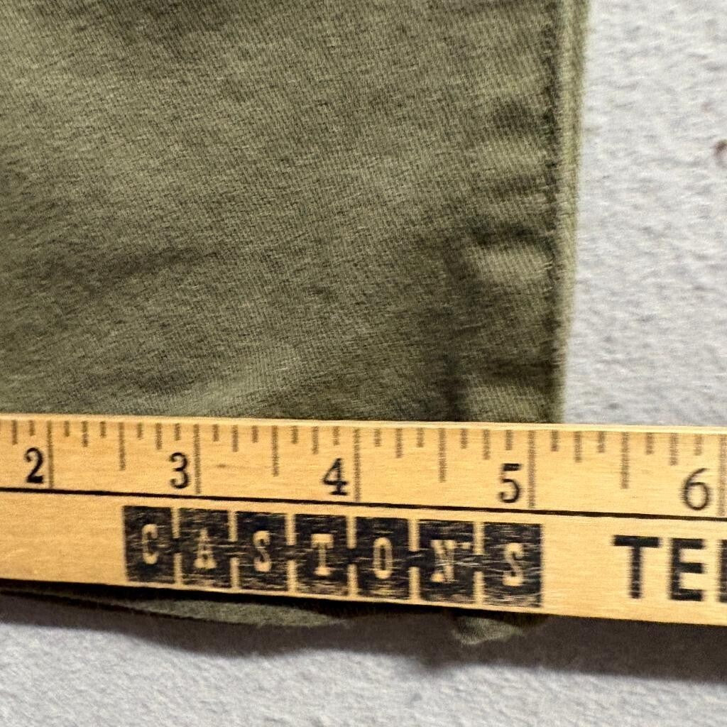 Levi's 721 High Rise Skinny Jeans Womens 29x30 Olive Green Button Fly Denim