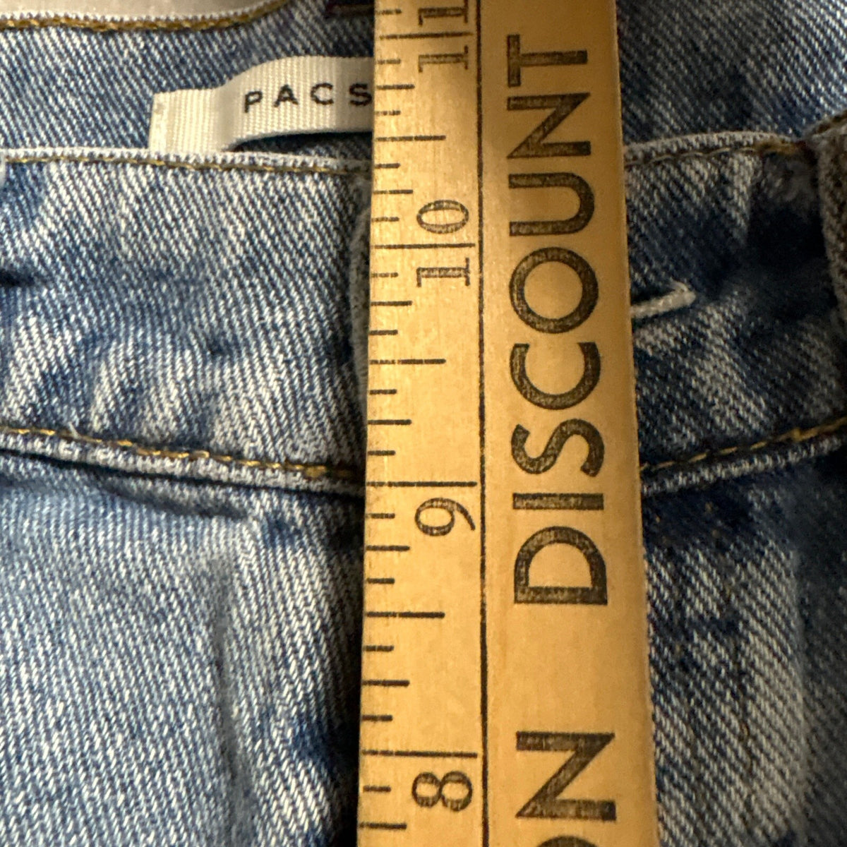 PacSun Baggy Jeans Women Size 25 Blue Light Wash Distressed Ripped Wide Leg 100%