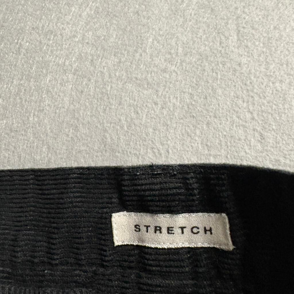 Jones New York Sport Corduroy Pants Womens Size 4 Black Stretch Straight Leg
