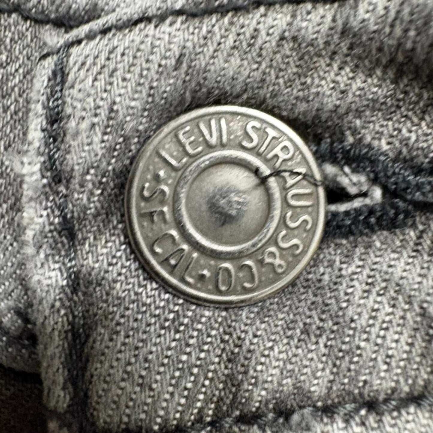 Levi's 514 Straight Leg Jeans Womens 29x30 Gray Denim Cotton Blend