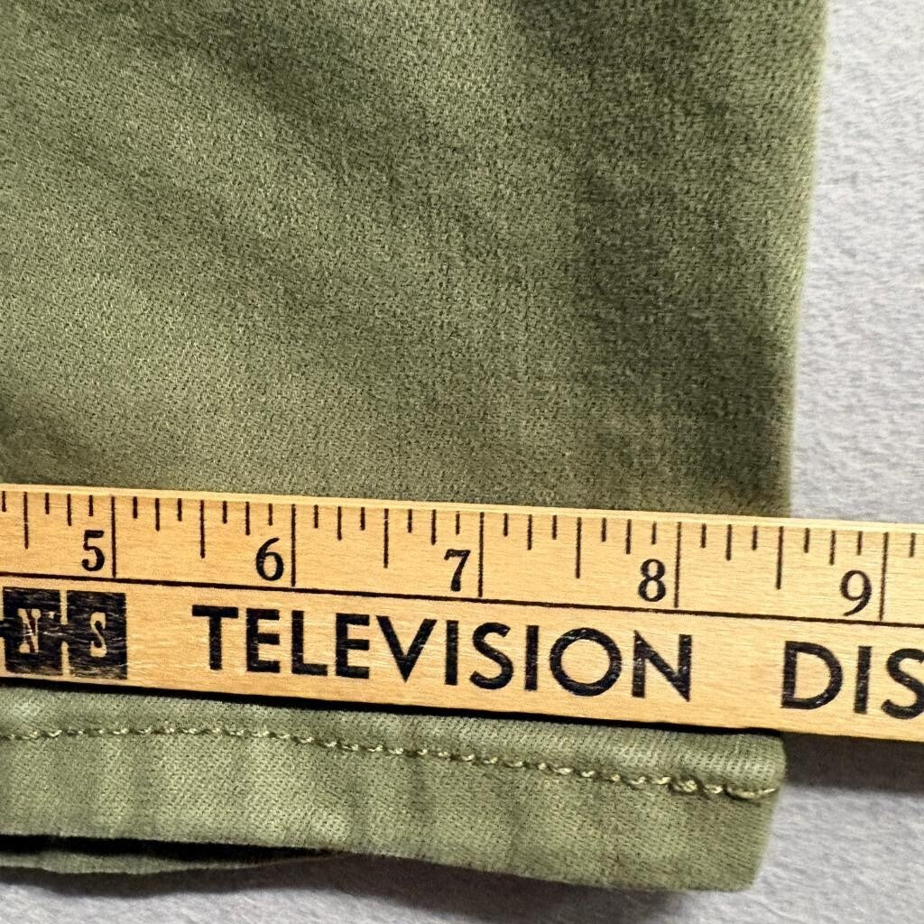 Banana Republic High Rise Straight Fit Pants Womens 27/4 Olive Green Stretch