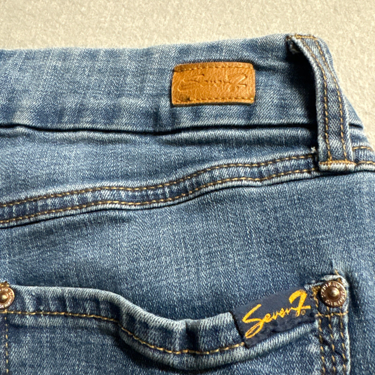 Seven7 Skinny Jeans Womens Size 6 Blue Denim Stretch Medium Wash