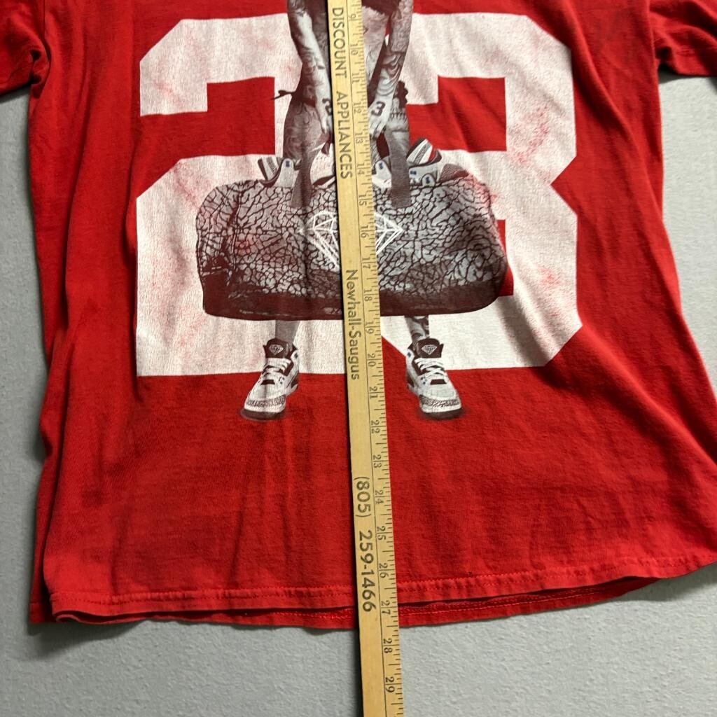 Hustle 23 Marilyn Monroe Tattoo Long Sleeve Shirt Mens Large Red Graphic Tee