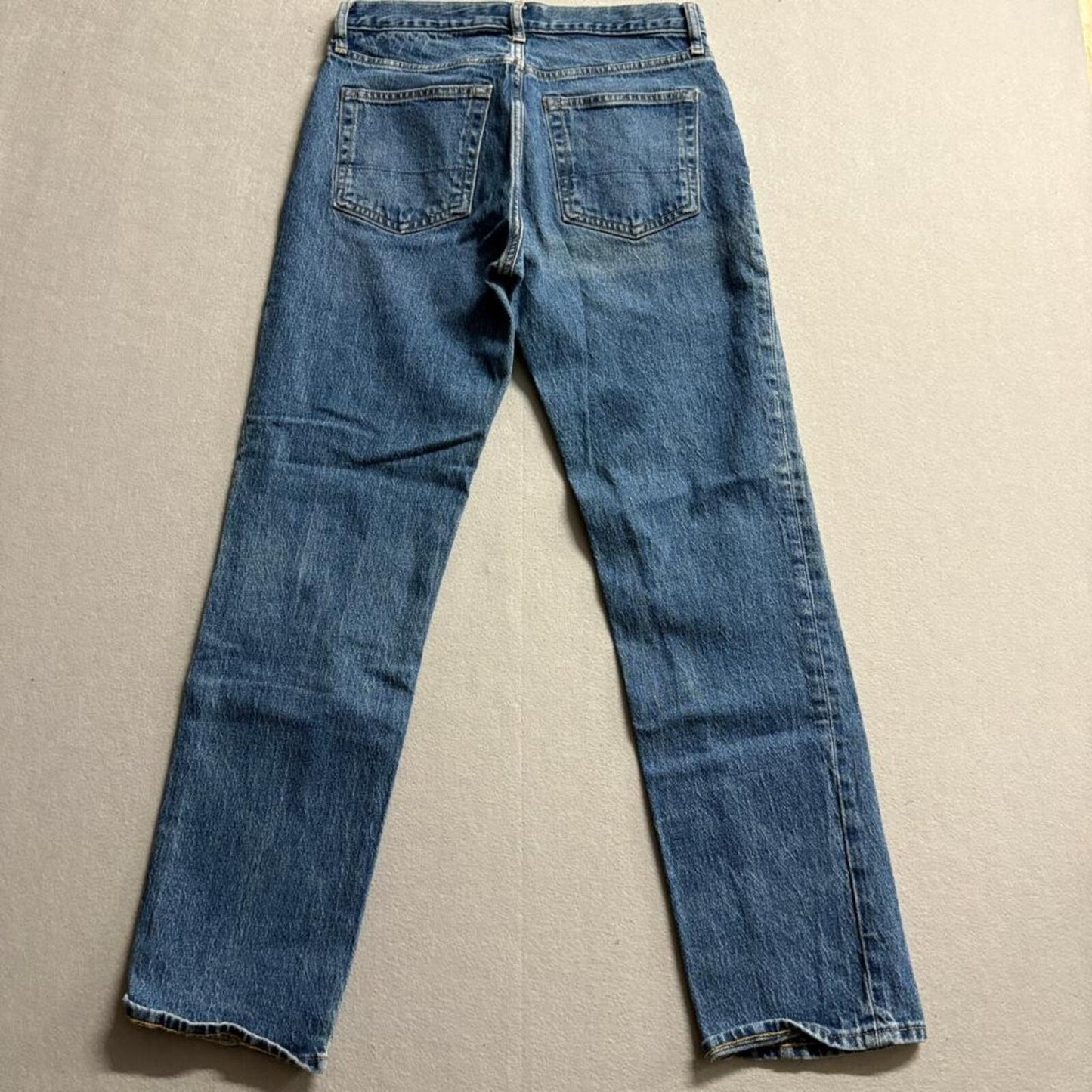 Free Assembly Modern Straight Jeans Womens 29x30 Medium Wash Stretch Denim