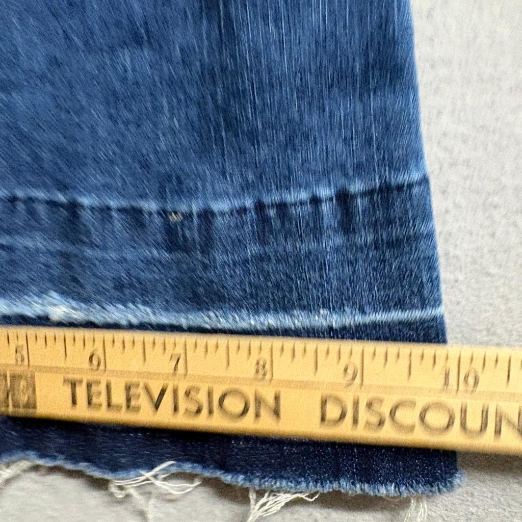 Vipones Distressed Flare Jeans Womens Size 6 Blue Denim Ripped Knee Frayed Hem