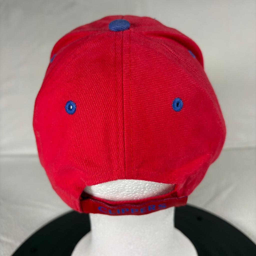Vintage Los Angeles Clippers NBA Elevation Strapback Hat Red Blue Cap One Size