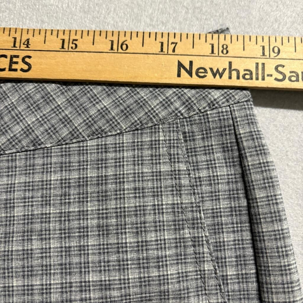 Quiksilver Amphibian Shorts Mens 38 Gray Plaid Hybrid Board Shorts Swim Walk