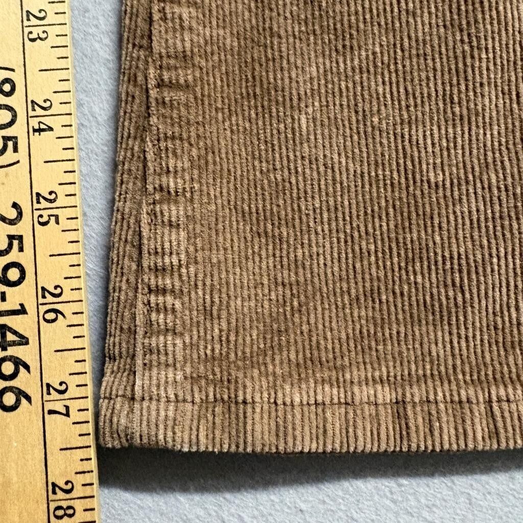 Shein Corduroy Flare Pants Womens Medium Brown High Rise Stretch Bell Bottoms