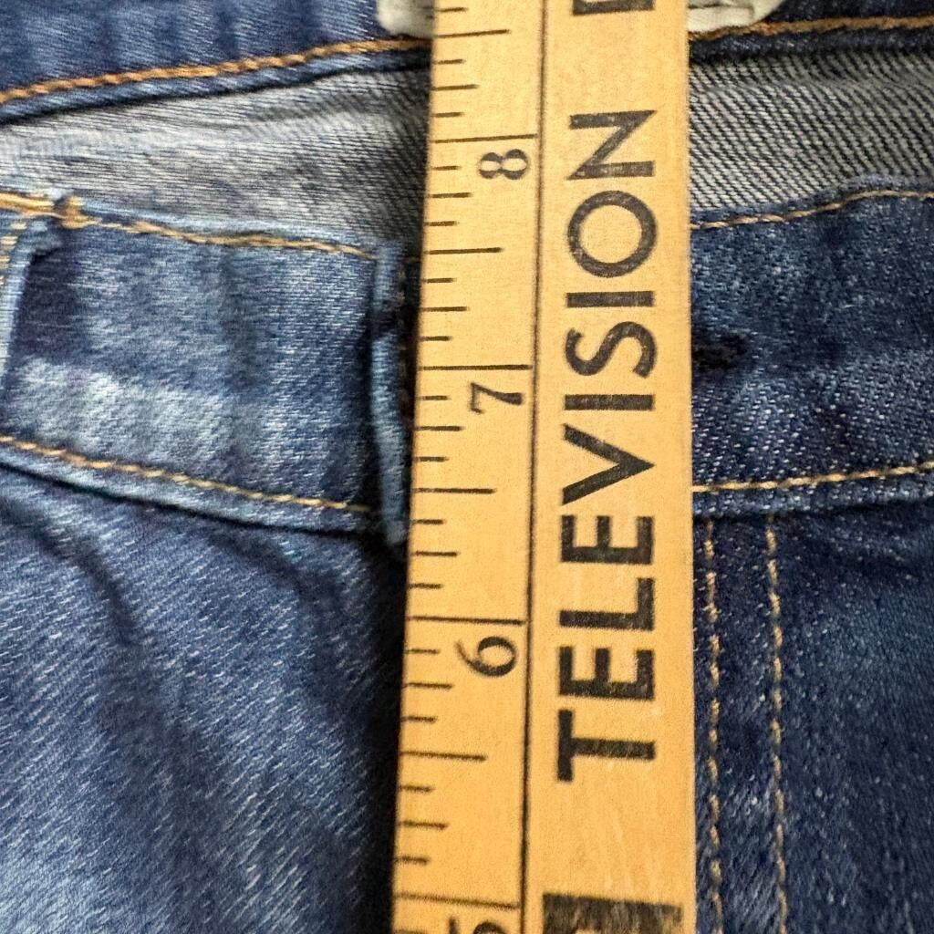 Current Elliott The Cropped Roller Jeans Womens Size 26 Wildcard Destroy Blue